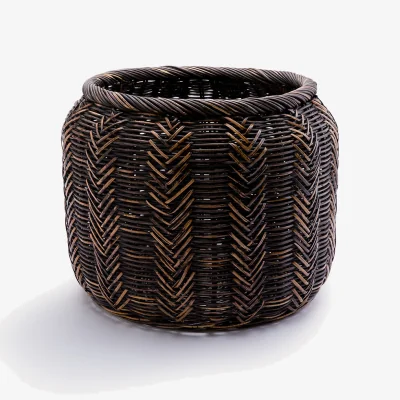 La Redoute Basket Plant Pot Holder in Woven Rattan Siriti