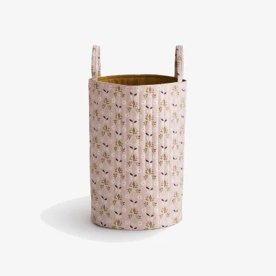 La Redoute Andya Floral Print Cotton Quilted Laundry Basket