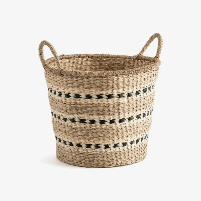 La Redoute Azzu Round Braided Seagrass Basket