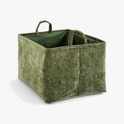 La Redoute Otelo Velour Rectangular Basket