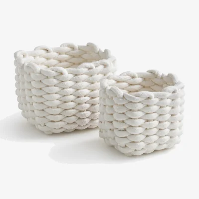 La Redoute Set of 2 Esiak Chunky Knitted Baskets