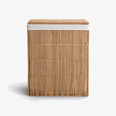 La Redoute Rotuni Rectangular Laundry Basket in Openwork Rattan