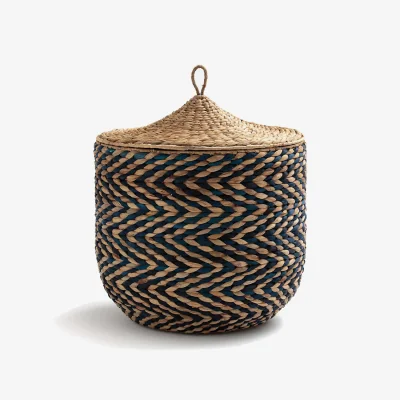 La Redoute Nomado Woven Basket with Lid