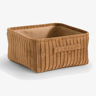 La Redoute Velvetas Pleated Velvet Basket