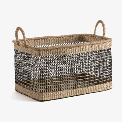 La Redoute Kezia Rectangular Woven Grass Basket