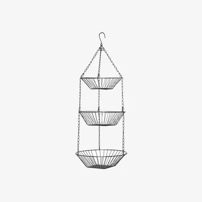 La Redoute 3-Tier Hanging Baskets in Chrome