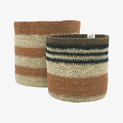 Loaf Wovens Small Round Baskets
