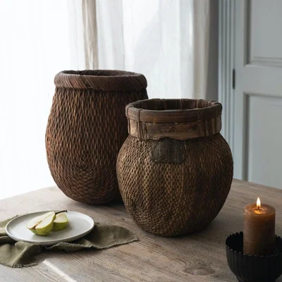 Layered Lounge Vintage Oil Basket