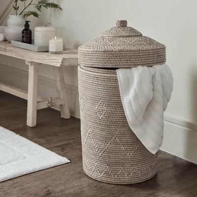 Layered Lounge Rattan Laundry Basket