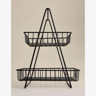 Marks & Spencer M&S 2 Tiered Wire Storage Black