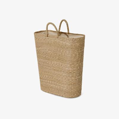 Made.com Zain Laundry Basket, Natural Woven Seagrass 