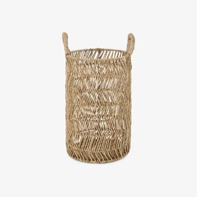 Made.com Ickra Banana Bark Zig Zag Laundry Basket, Natural