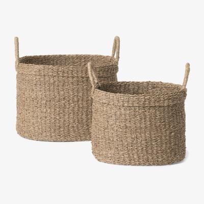 Made.com Aribella Set of 2 Baskets, Natural Seagrass