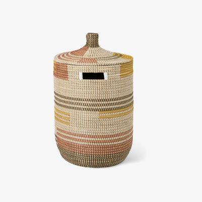 Made.com Albus Laundry Basket, Multi Natural Seagrass