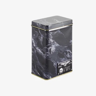 Made in Design Alumarble Small Box - / Marble effect metal by Diesel living with Seletti Black