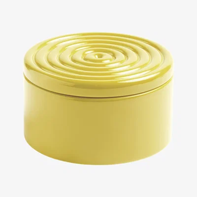 Made in Design Round Box - / Ø 14 cm cm by & klevering Yellow