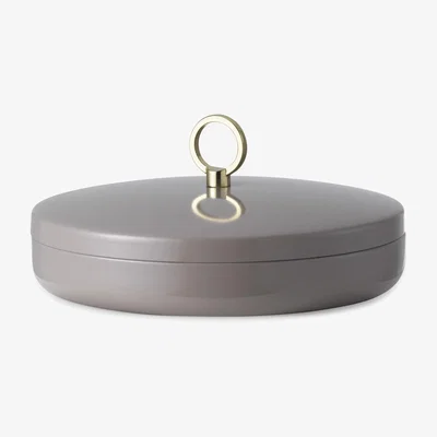 Made in Design Ring Large Box - / Ø 15.5 x H 7 cm - Steel by Normann Copenhagen Beige