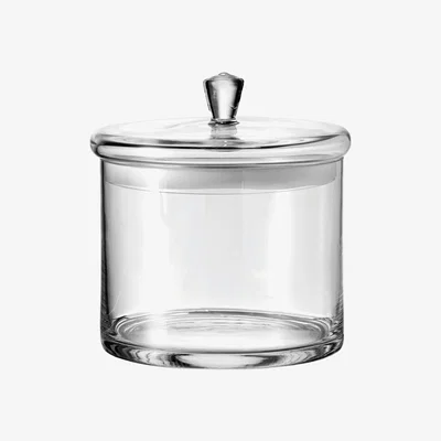 Made in Design Top Box - / Ø 18 x H 20 cm - Glass by Leonardo Transparent