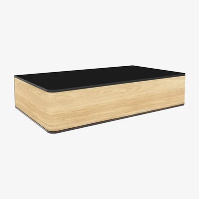 Made in Design Portable Atelier Box - Moleskine by Driade - W 21 x H 44 cm by Driade Black/Natural wood