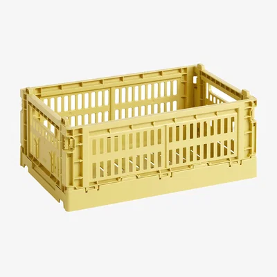 Made in Design Basket Colour Crate plastic material Small / 17 x 26.5 cm - Recycled - Hay