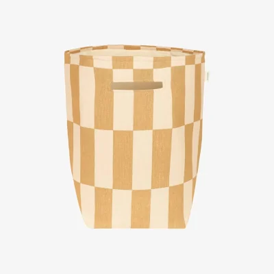 Made in Design Vibes Basket textile yellow / H 56 cm - NOBODINOZ