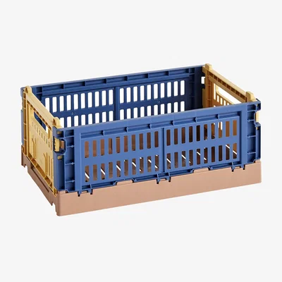 Made in Design Basket Colour Crate MIX plastic material Small / 17 x 26 cm - Recycled - Hay