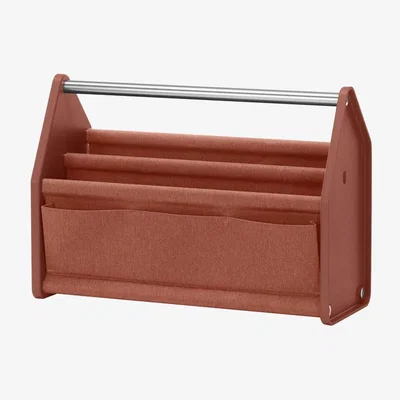 Made in Design Locker Box Basket - / Transportable desk organiser - Fabric / L 46.5 cm by Vitra Red
