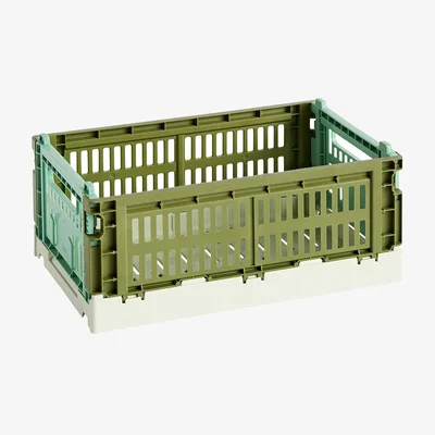 Made in Design Basket Colour Crate MIX plastic material Small / 17 x 26 cm - Recycled - Hay