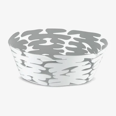 Made in Design Barket Basket - / Ø 18 cm - Steel by Alessi White
