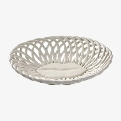 Made in Design Salvador Basket ceramic white / 27 x 22 cm - Serax