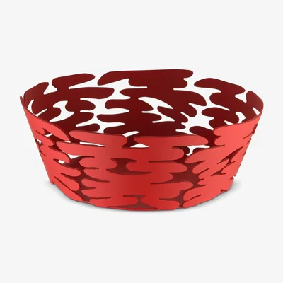 Made in Design Barket Basket - / Ø 18 cm - Steel by Alessi Red