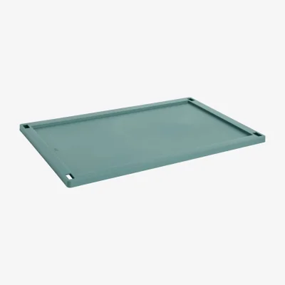 Made in Design Lid plastic material green / For Basket Colour Crate Large 35.5 x 54.5 cm - Hay