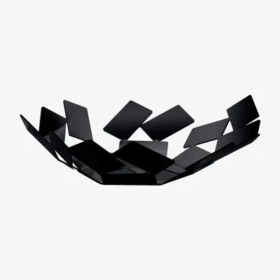 Made in Design La Stanza dello Scirocco Basket - Ø 24 cm x H 6 cm by Alessi Black