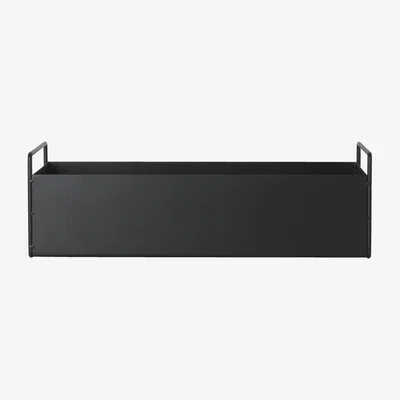 Made in Design Plant Box Small Flowerpot - Basket / L 45 x H 14 cm by Ferm Living Black