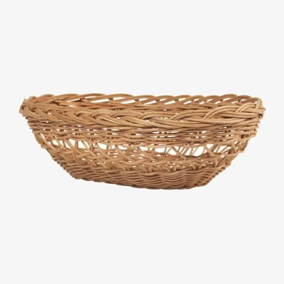 Made in Design Emmy Basket cane & fibres brown / 22 x 30 x H 9 cm - BROSTE COPENHAGEN