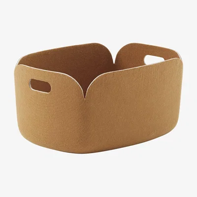 Made in Design Restore Basket - / 35 x 48 cm - 100% recycled felt by Muuto Orange