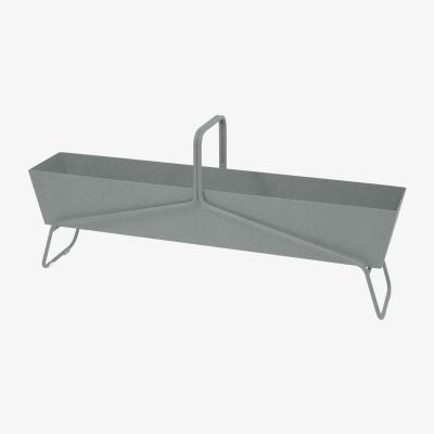 Made in Design Basket Flowerpot metal grey long / L 119 x H 54 cm - Fermob