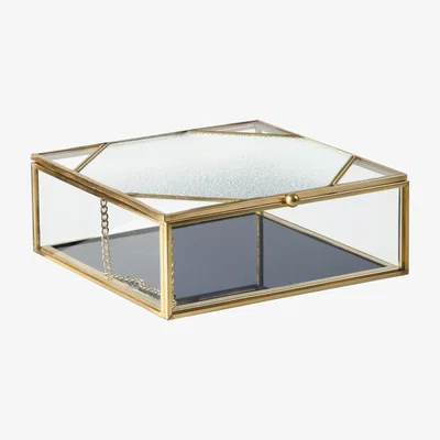 Made in Design Box - / 16 x 16 cm - Glass & metal by & klevering Blue