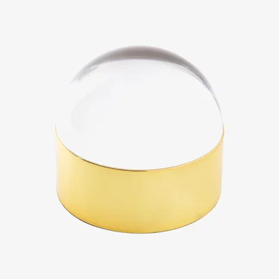 Made in Design Globo Box Box - Ø 15 x H 13,5 cm by Jonathan Adler Gold