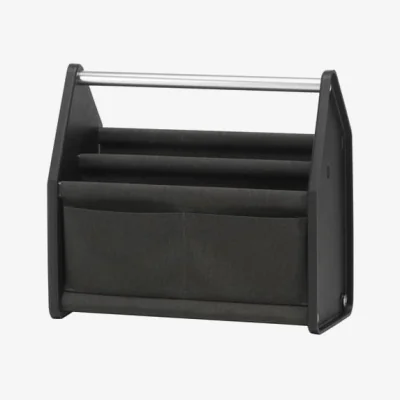 Made in Design Locker Box SMALL Basket textile black / Desk organiser - Fabric / L 36.5 cm - Vitra