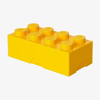 Made in Design Lego® Brick Box - / 8 studs - Stackable by ROOM COPENHAGEN Yellow