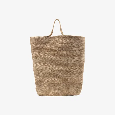 Made in Design Mira Basket - / Ø 40 x H 48 cm - Hemp by House Doctor Brown/Beige