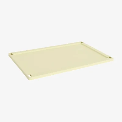 Made in Design Lid plastic material yellow / For Basket Colour Crate Large 35.5 x 54.5 cm - Hay