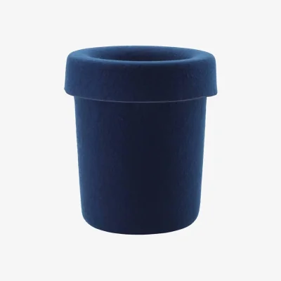 Made in Design Hide Wastepaper basket textile blue / Recycled Felt - Normann Copenhagen