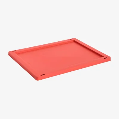 Made in Design Lid plastic material red / For Basket Colour Crate Medium 27 x 35 cm - Hay