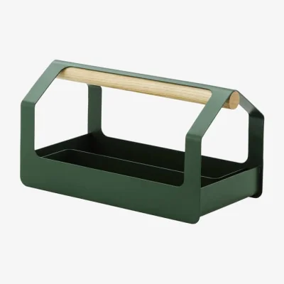 Made in Design Haus Toolbox Storage box metal green / 36 x 18 cm - Normann Copenhagen