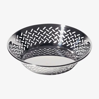 Made in Design 5021 Basket - By Ettore Sottsass - Ø 25 cm by Alessi Metal