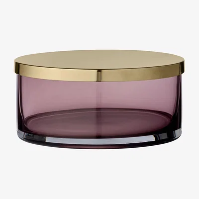 Made in Design Tota Large Box - Ø 15,5 x H 7 cm by AYTM Pink/Gold/Metal