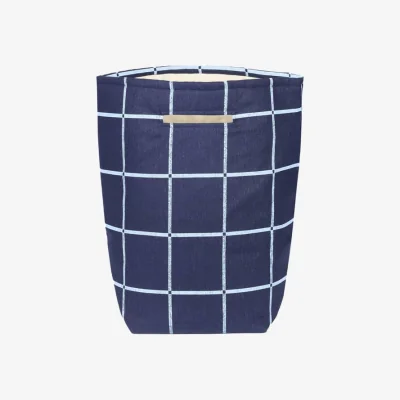 Made in Design Vibes Basket textile blue / H 56 cm - NOBODINOZ