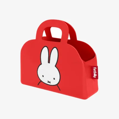 Made in Design Sjopper-Kees x Miffy Basket plastic material red / L 47 x H 44 cm - Fatboy